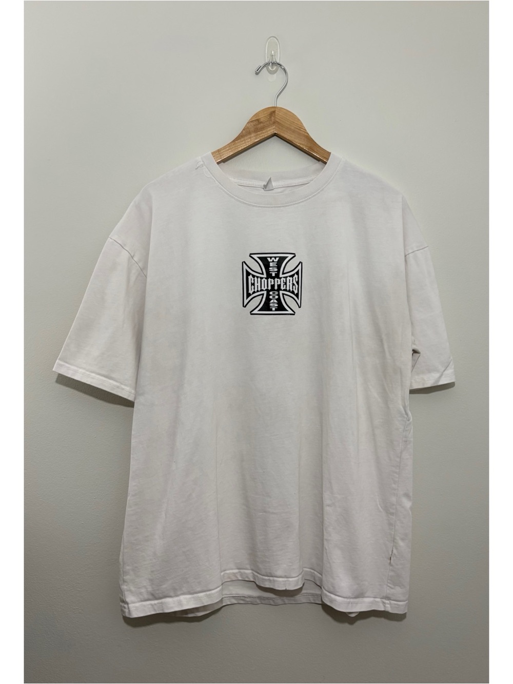 Chicyea West Coat Choppers white graphic print t-shirt (2XL)
